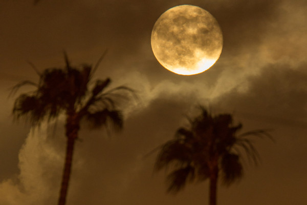 Super Moon Lights Up Night Sky