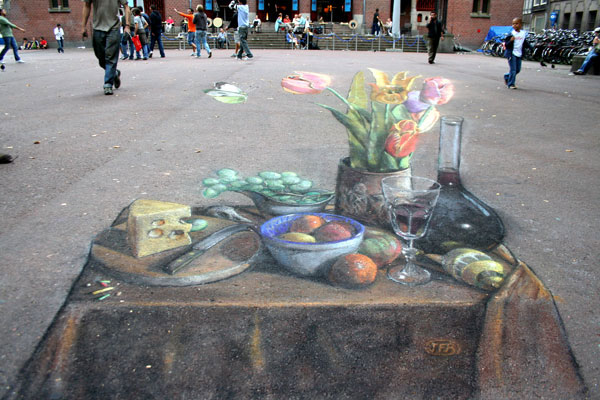 Top 43 Dessins Sur Rues Avec Effet Trompe-l’oeil Impressionnant ...