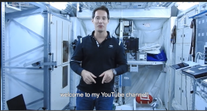 L'astronaute français Thomas pesquet inaugure sa chaine youtube lors de la soirée Brandcastfr 2017