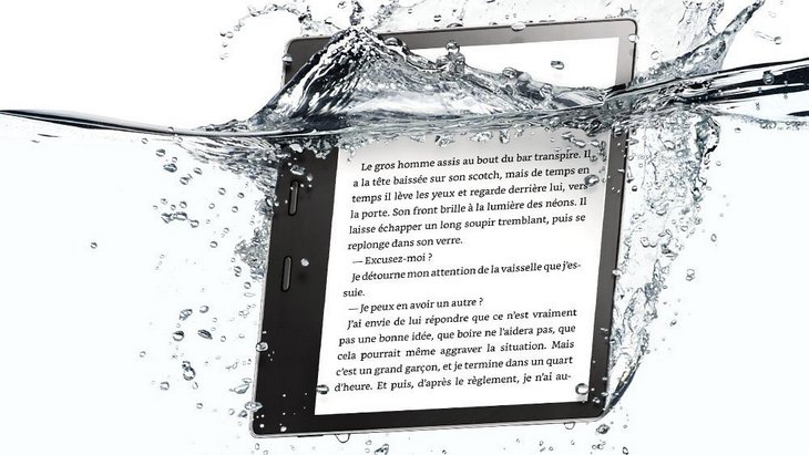 La nouvelle liseuse Kindle Oasis 7 pouces résistante à l'eau